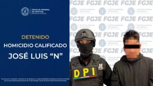APREHENDE FGJE EN EL ESTADO DE MÉXICO A HOMBRE POR HOMICIDIO CALIFICADO