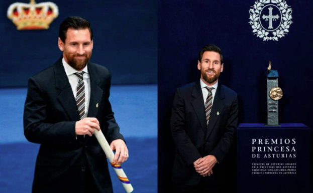 Messi recibe en Oviedo el Premio Princesa de Asturias de los Deportes